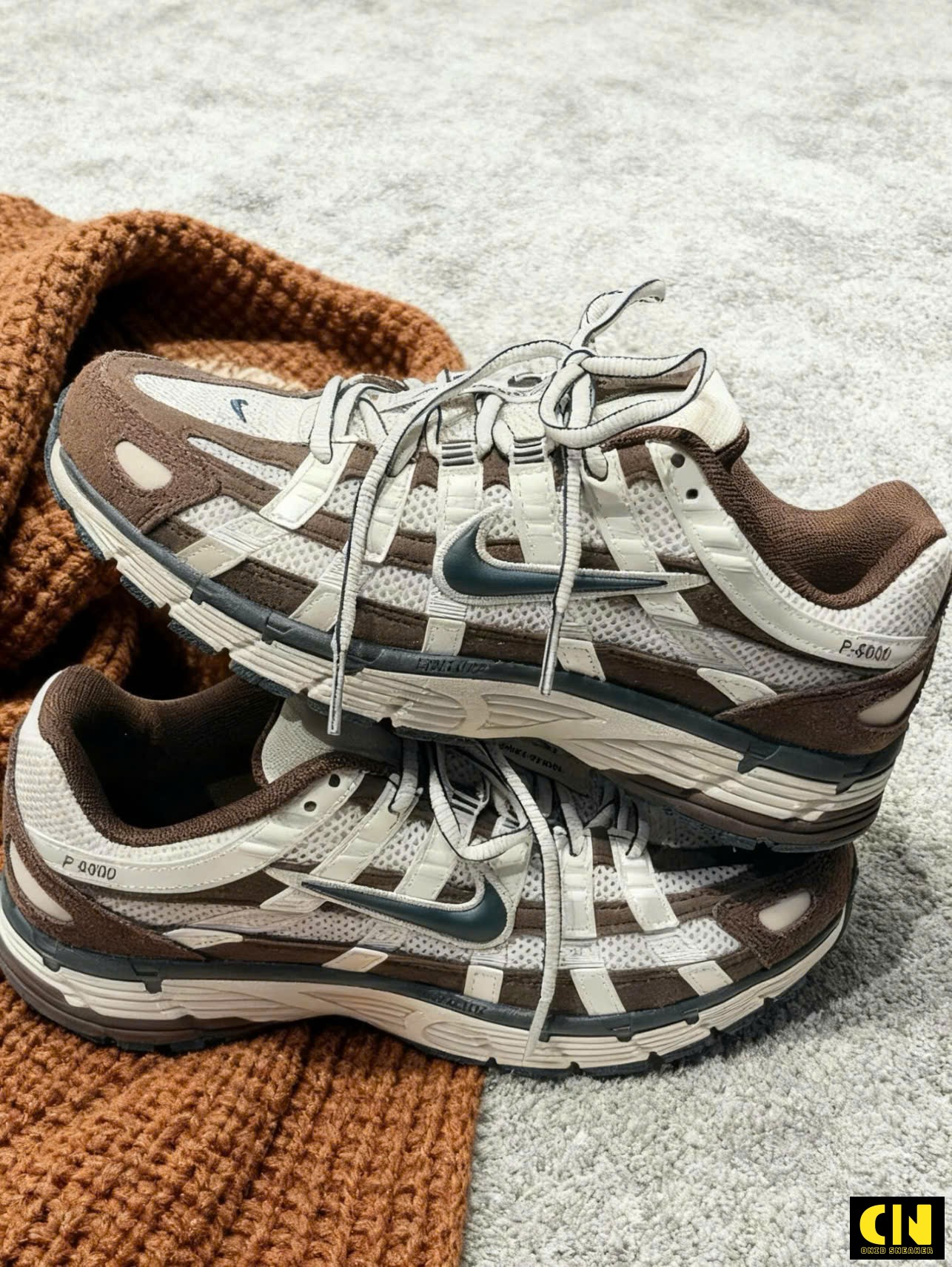 Giày Thể Thao Unisex Nike P-6000 Màu Nâu Bạc Giày Thể Thao Unisex Nike P-6000 Màu Nâu Bạc
