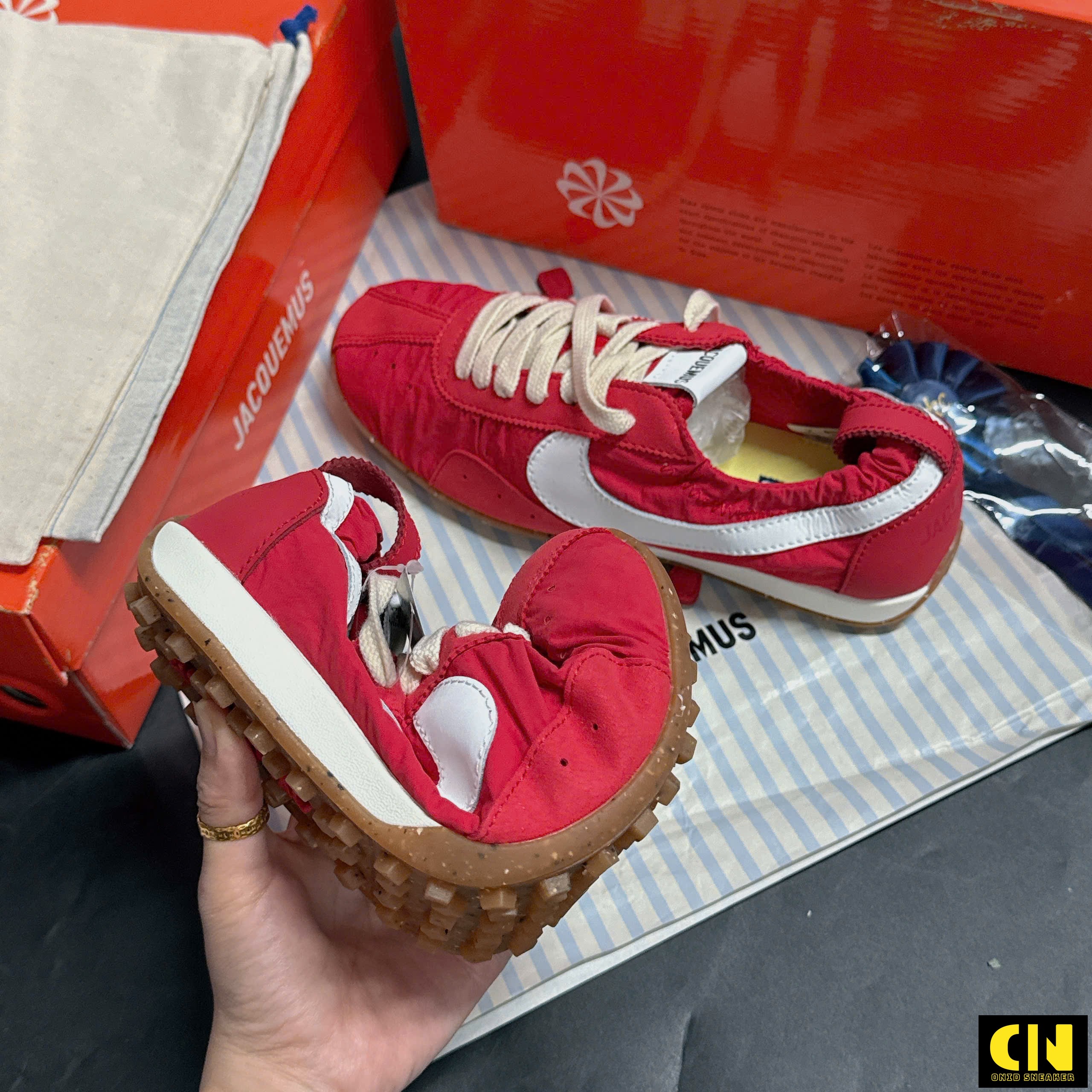 Giày Thời Trang Nike X Jacquemus Moon University Red Brown Giày Thời Trang Nike x Jacquemus Moon University Red Brown