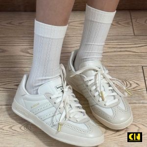 Giay Adidas Gazelle Indoor Cream White Da Mem Giày Adidas Gazelle Indoor Cream White Da Mềm