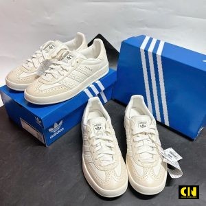 Giay Adidas Gazelle Indoor Cream White Da Mem Cao Cap Giày Adidas Gazelle Indoor Cream White Da Mềm Cao Cấp