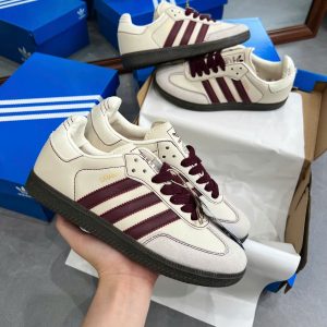 Giay Adidas Samba Og Wonder White Maroon Giày Adidas Samba OG Wonder White Maroon