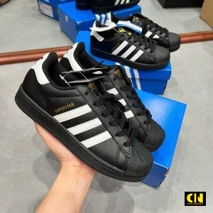 Giay Adidas Superstar Core Black White Giày Adidas Superstar Core Black White