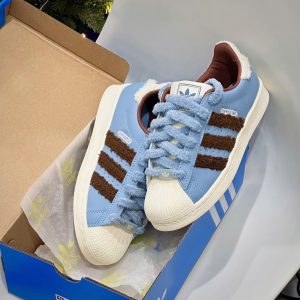 Giay Adidas Superstar Ii Blue Brown Star Xanh Nau Giày Adidas Superstar II Blue Brown Star Xanh Nâu