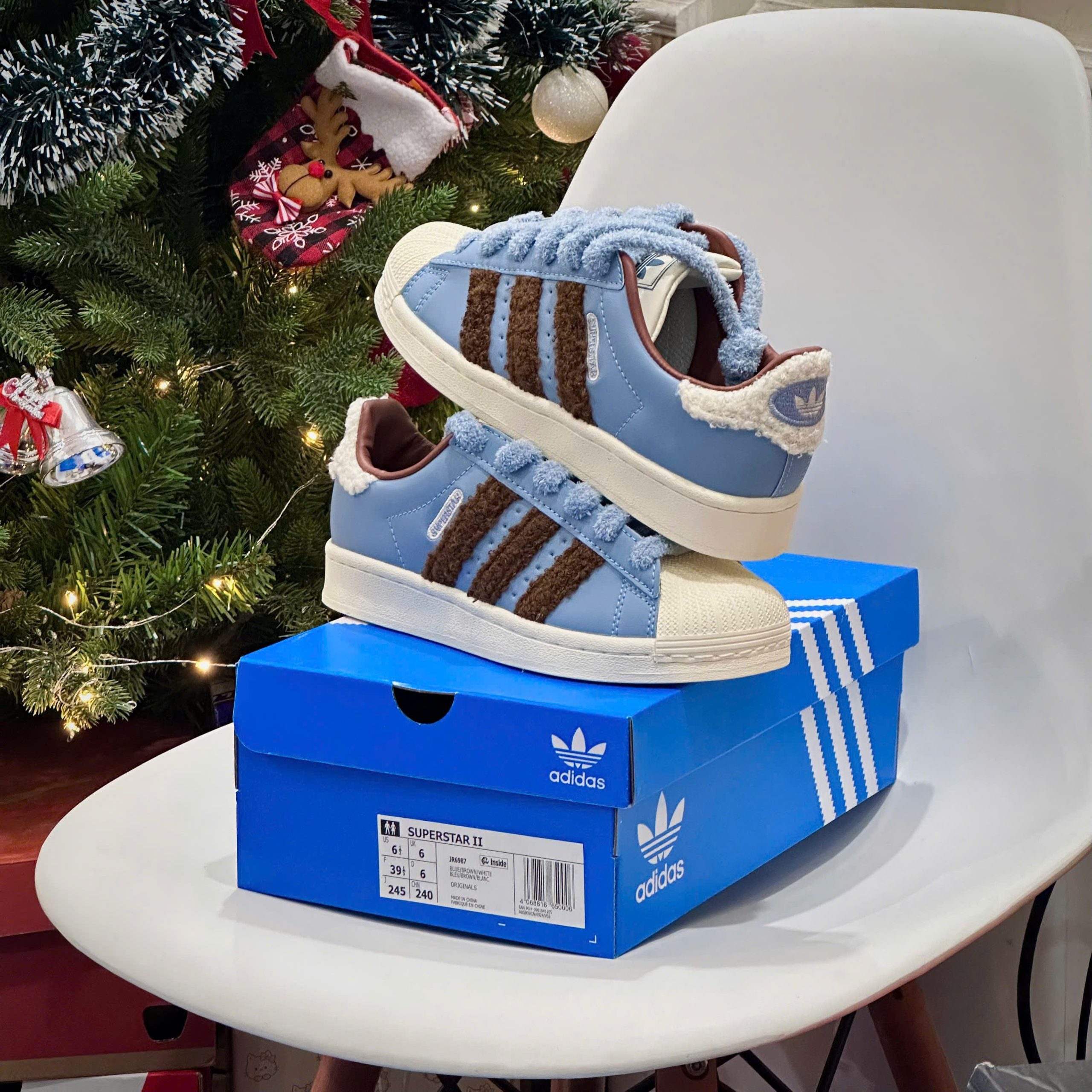Giày Adidas Superstar Ll Blue Brown Star Giày Adidas Superstar ll Blue Brown Star