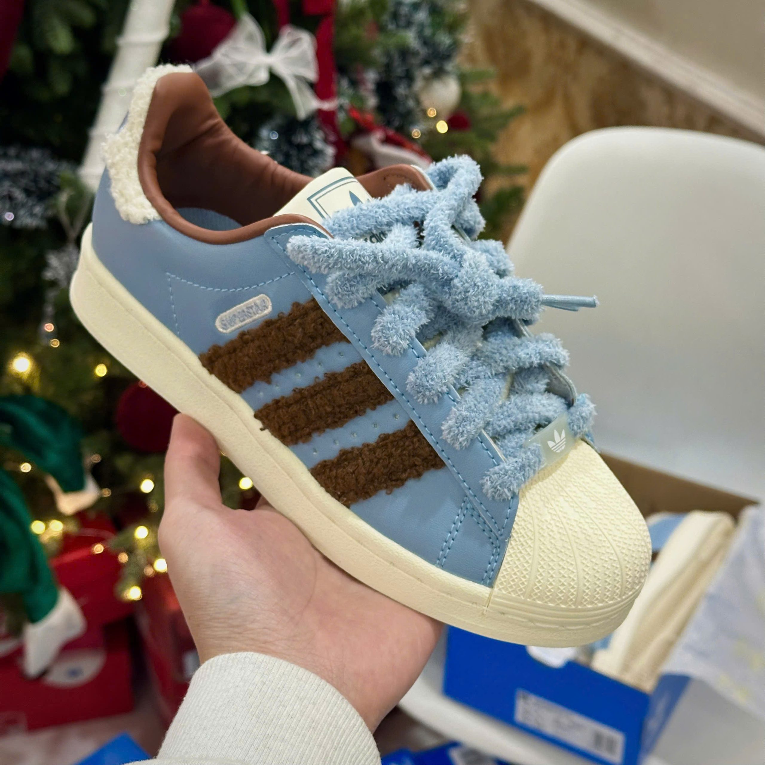 Giày Adidas Superstar Ll Nâu Xanh Giày Adidas Superstar ll Nâu Xanh