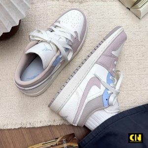 Giay Air Jordan 1 Low Sail Silt Red Hydrogen Blue Giày Air Jordan 1 Low Sail Silt Red Hydrogen Blue