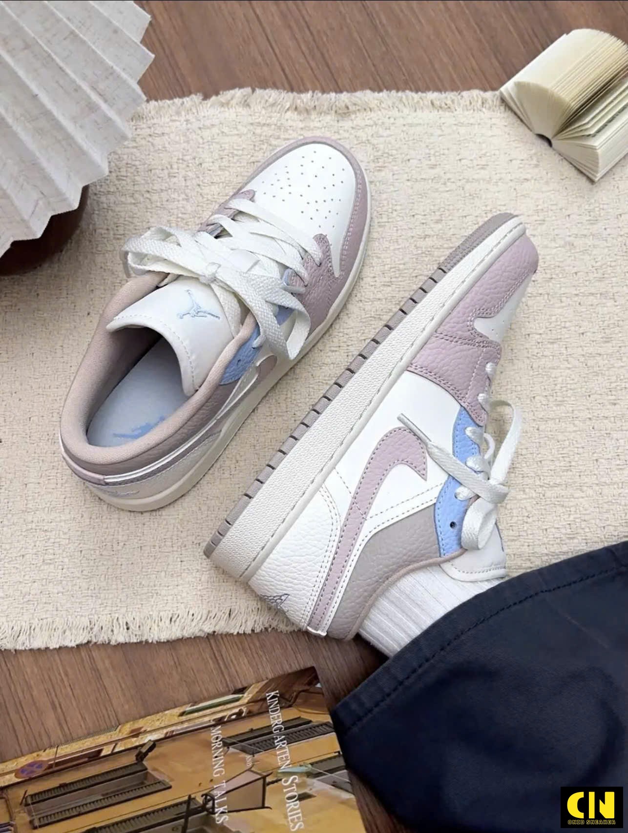 Giày Air Jordan 1 Low Sail Silt Red Hydrogen Blue Giày Air Jordan 1 Low Sail Silt Red Hydrogen Blue