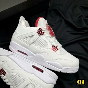 Giay Air Jordan 4 Retro Gs Red Metallic White Red Giày Air Jordan 4 Retro GS Red Metallic White Red