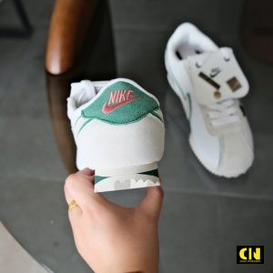 Giay Best Quality Nike Cortez White Green Light Bone Giày Best Quality Nike Cortez White Green Light Bone