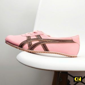 Giay Bup Be The Thao Onitsuka Tiger Versace Hong Nau Giày Búp Bê Thể Thao Onitsuka Tiger Versace Hồng Nâu