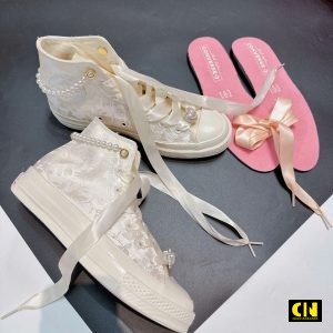 Giay Converse Chuck 70S Brocade Wedding White Cho Co Dau Giày Converse Chuck 70s Brocade Wedding White Cho Cô Dâu