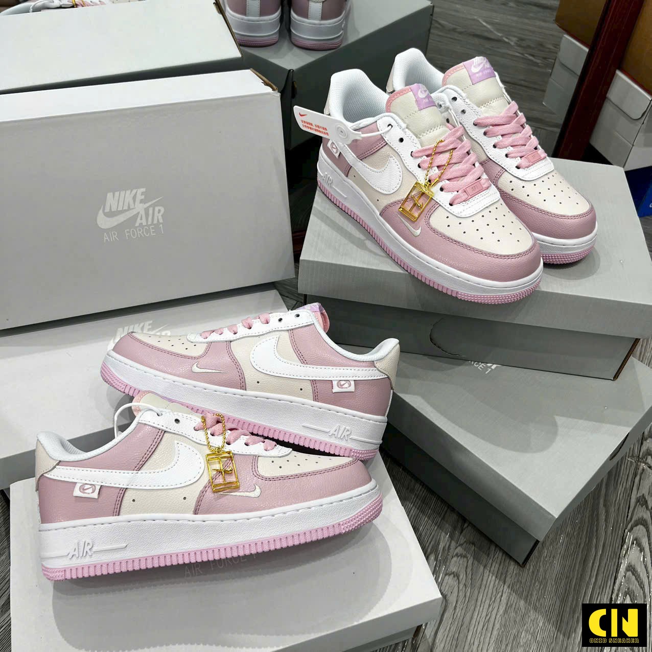 Giày Nike Air Force 1 Pink Foam Sail Fullbox Giày Nike Air Force 1 Pink Foam Sail Fullbox