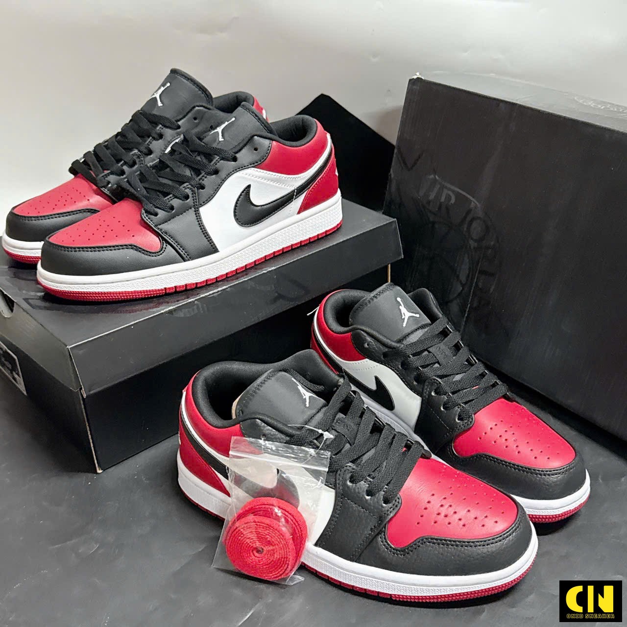 Giày Nike Air Jordan 1 Low Bred Toe Size 36-46 Chuẩn Form Giày Nike Air Jordan 1 Low Bred Toe Size 36-46 Chuẩn Form