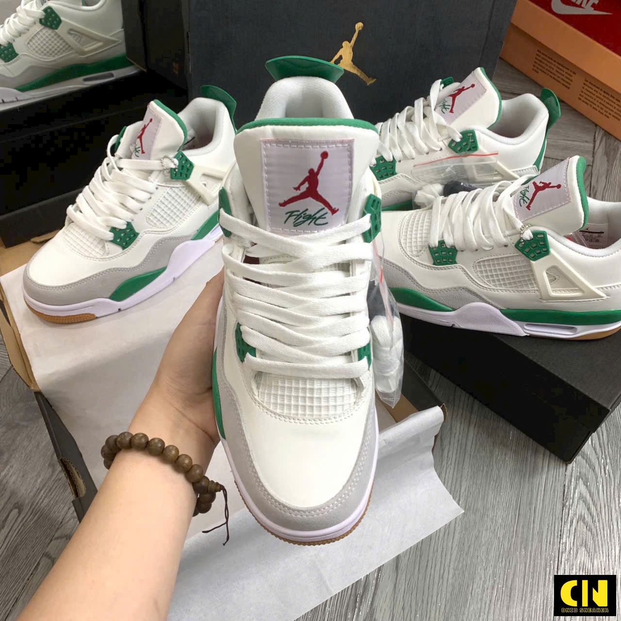 Giày Nike Air Jordan 4 Retro Pine Green Giá Tốt Fullbox Giày Nike Air Jordan 4 Retro Pine Green Giá Tốt Fullbox