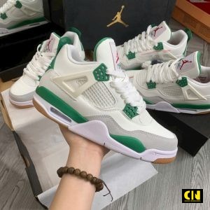 Giay Nike Air Jordan 4 Retro Pine Green Size 36 47 Chuan Form Giày Nike Air Jordan 4 Retro Pine Green Size 36-47 Chuẩn Form