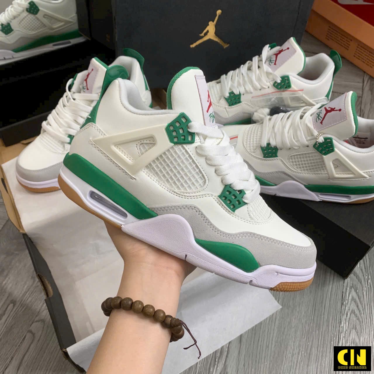 Giày Nike Air Jordan 4 Retro Pine Green Size 36-47 Chuẩn Form Giày Nike Air Jordan 4 Retro Pine Green Size 36-47 Chuẩn Form