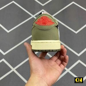 Giay Nike Air Jordan Low Travis Scott Black Olive Dep Chuan Size Giày Nike Air Jordan Low Travis Scott Black Olive Đẹp Chuẩn Size