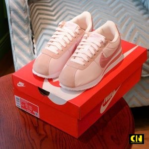 Giay Nike Cortez Nu Phoi Mau Cream Pink Pastel Giày Nike Cortez Nữ Phối Màu Cream Pink Pastel