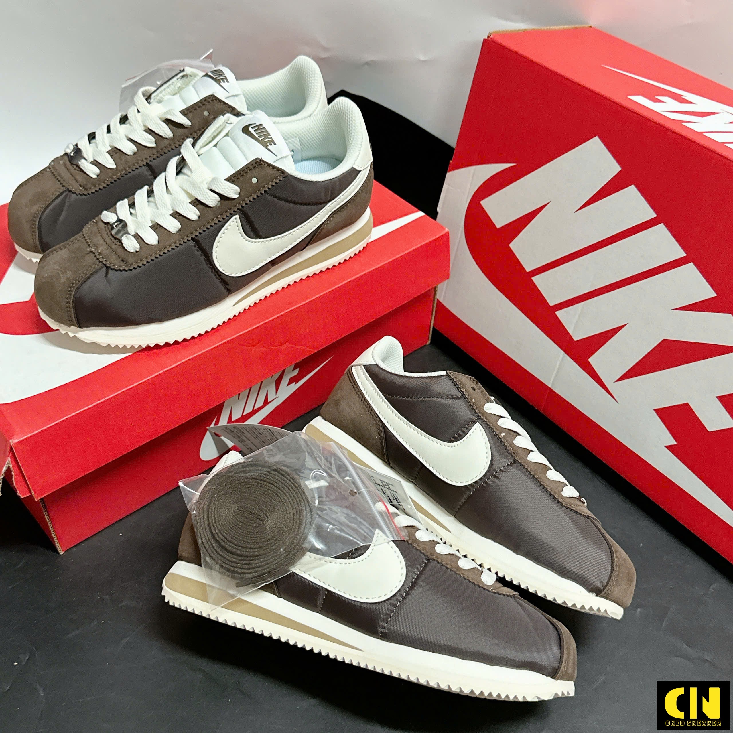 Giày Nike Cortez Nylon Baroque Brown Nâu Cà Phê Giày Nike Cortez Nylon Baroque Brown Nâu Cà Phê
