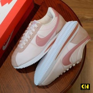 Giay Nike Cortez Nylon Cream Pink Pastel Cao Cap Giày Nike Cortez Nylon Cream Pink Pastel Cao Cấp