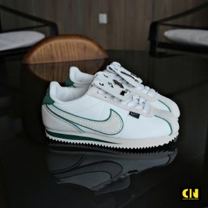 Giay Nike Cortez White Green Light Bone Giày Nike Cortez White Green Light Bone