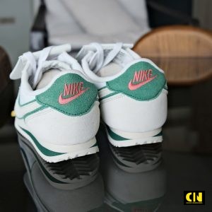 Giay Nike Cortez White Green Light Bone Trang Xanh La Giày Nike Cortez White Green Light Bone Trắng Xanh Lá