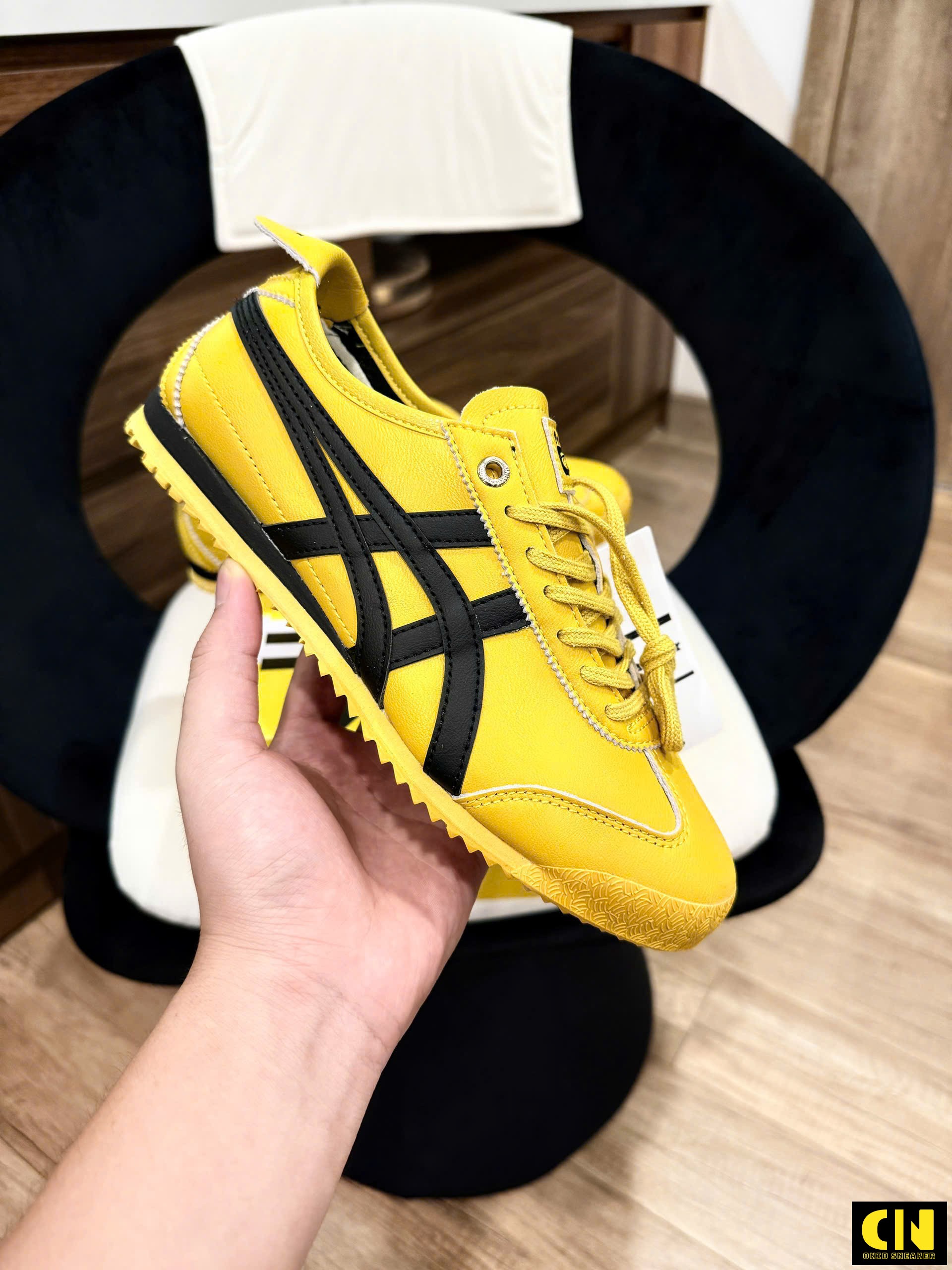Giày Onitsuka Tiger Mexico 66 Sd Yellow Black Unisex Sneaker Best Quality Giày Onitsuka Tiger Mexico 66 SD Yellow Black Unisex Sneaker Best Quality