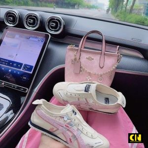 Giay Onitsuka Tiger Mexico 66 Slip On Panda Prank Pink Giày Onitsuka Tiger Mexico 66 Slip-On Panda Prank Pink