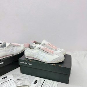 Giay Onitsuka Tiger Mexico 66 Trang Hong Dao Full Box Giày Onitsuka Tiger Mexico 66 Trắng Hồng Đào Full Box