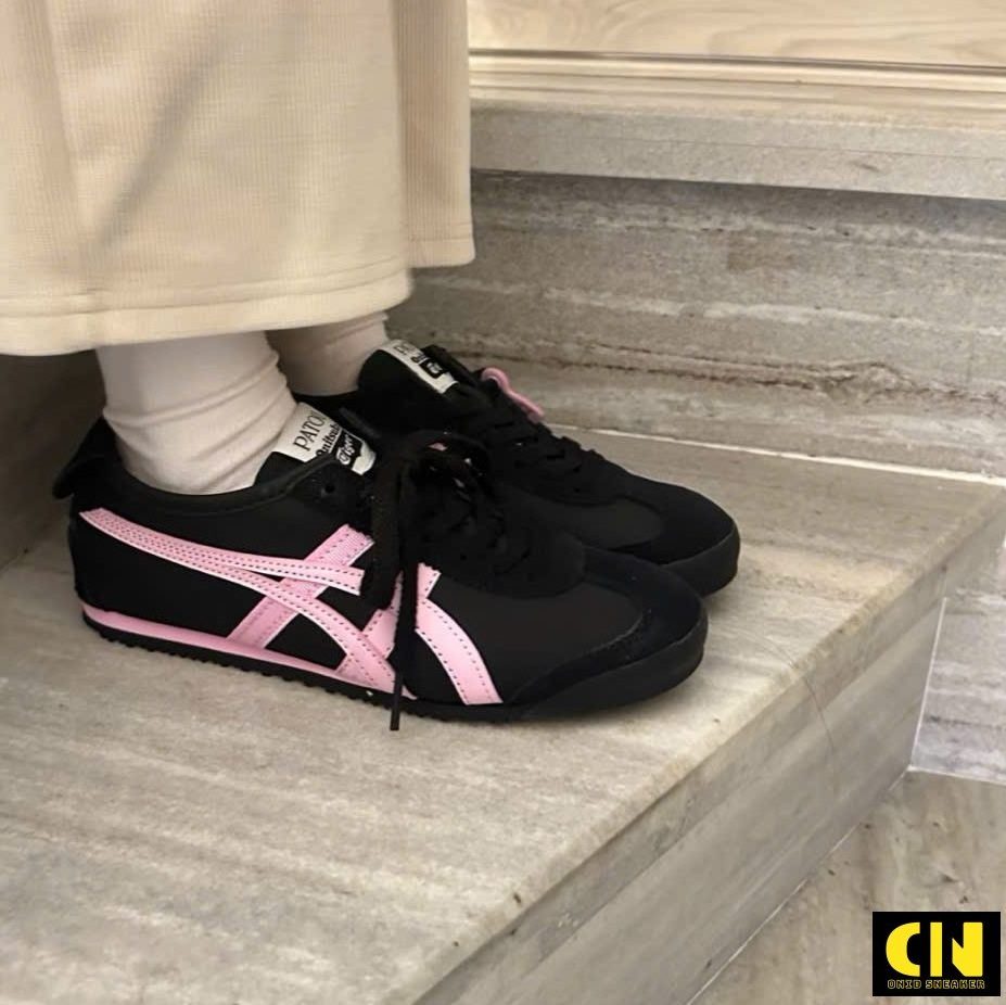 Giày Onitsuka Tiger Mexico 66 X Patou Black Pink Giày Onitsuka Tiger Mexico 66 x PATOU Black Pink