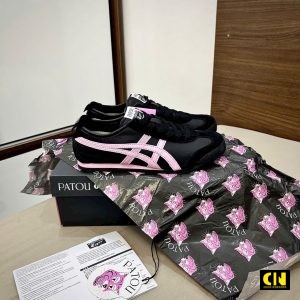 Giay Onitsuka Tiger Mexico 66 X Patou Mau Den Hong Giày Onitsuka Tiger Mexico 66 x PATOU Màu Đen Hồng