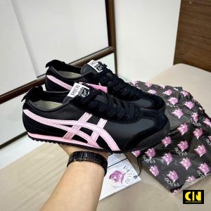 Giay Onitsuka Tiger Mexico 66 X Patou Mau Den Phoi Hong Cotton Candy Giày Onitsuka Tiger Mexico 66 x PATOU Màu Đen Phối Hồng Cotton Candy