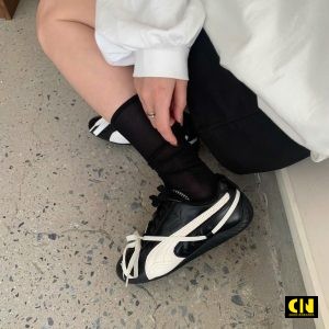 Giay Puma Speedcat Premium Rose Den Trang Giày Puma Speedcat Premium Rosé Đen Trắng