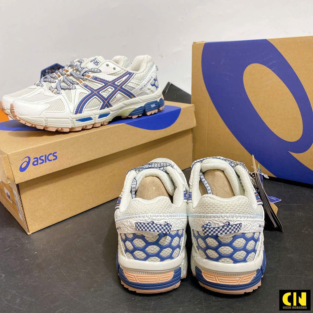 Giày Running Asics Gel-Kahana 8 Grey Navy Giày Running Asics Gel-Kahana 8 Grey Navy
