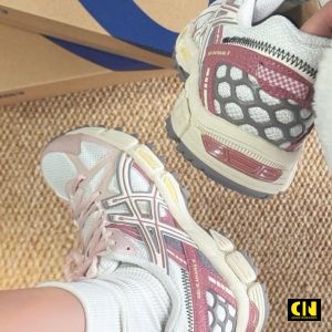Giay Running Asics Gel Kahana 8 Trang Hong Hot Trend Giày Running Asics Gel Kahana 8 Trắng Hồng Hot Trend