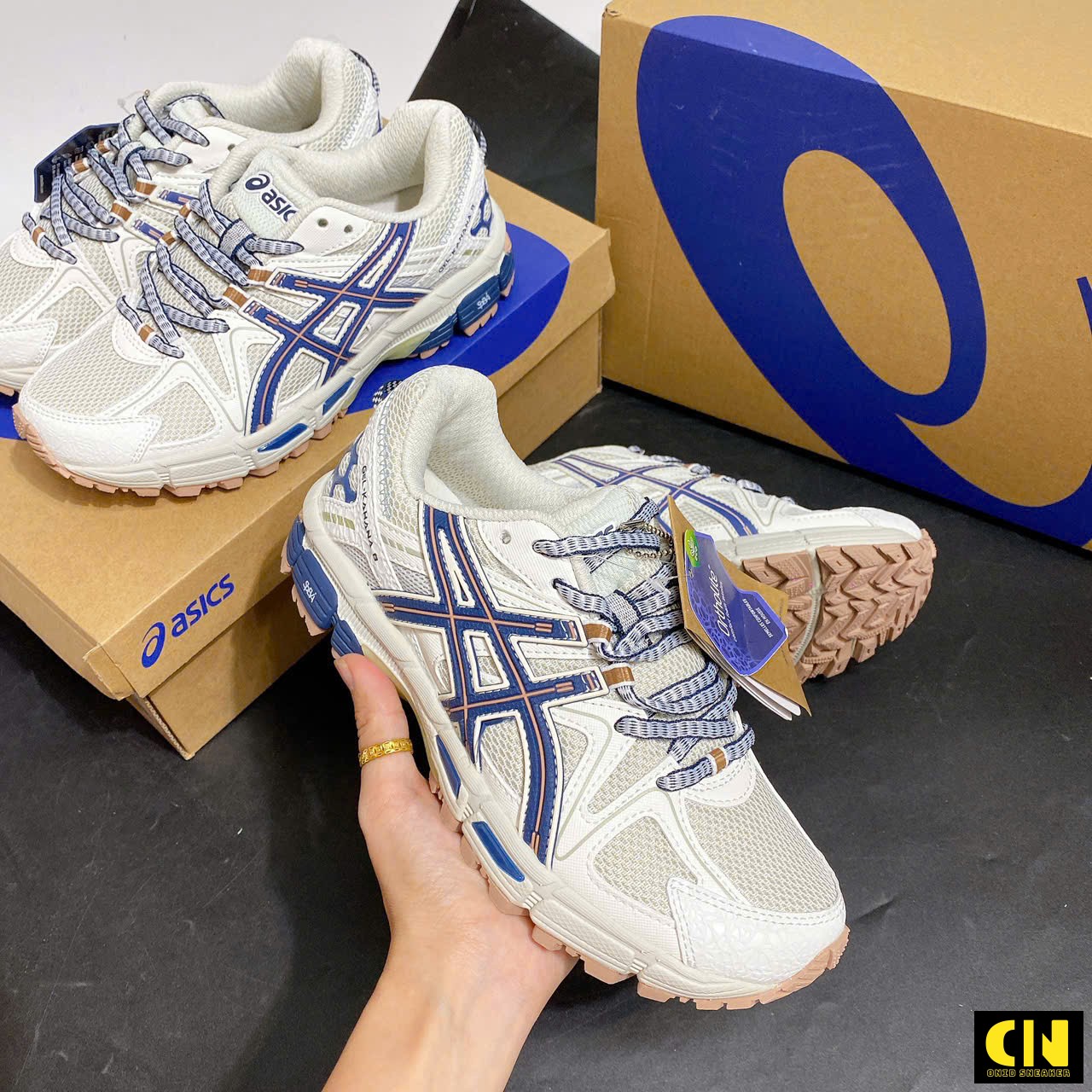 Giày Running Asics Gel-Kahana 8 Xám Hot Trend Giày Running Asics Gel-Kahana 8 Xám Hot Trend