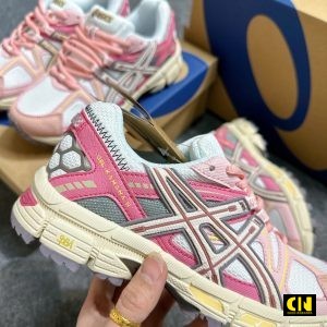 Giay Running Nu Asics Gel Kahana 8 White Pink Full Box Giày Running Nữ Asics Gel Kahana 8 White Pink Full Box