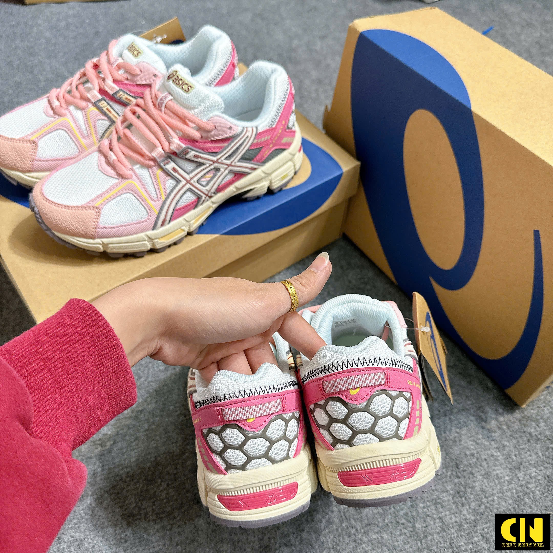 Giày Running Nữ Asics Gel Kahana 8 White Pink Giày Running Nữ Asics Gel Kahana 8 White Pink