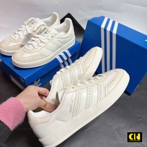 Giay Sneaker Adidas Gazelle Indoor Cream White Mau Trang Giày Sneaker Adidas Gazelle Indoor Cream White Màu Trắng