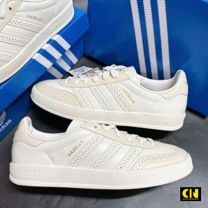 Giay Sneaker Adidas Gazelle Indoor Cream White Mau Trang Kem Giày Sneaker Adidas Gazelle Indoor Cream White Màu Trắng Kem
