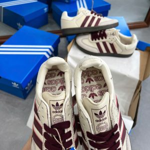 Giay Sneaker Adidas Samba Og Wonder White Maroon Do Trang Giày Sneaker Adidas Samba OG Wonder White Maroon Đỏ Trắng