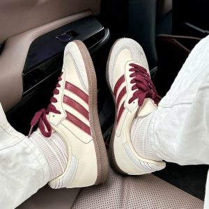 Giay Sneaker Adidas Samba Og Wonder White Maroon Fullbox Giày Sneaker Adidas Samba OG Wonder White Maroon Fullbox