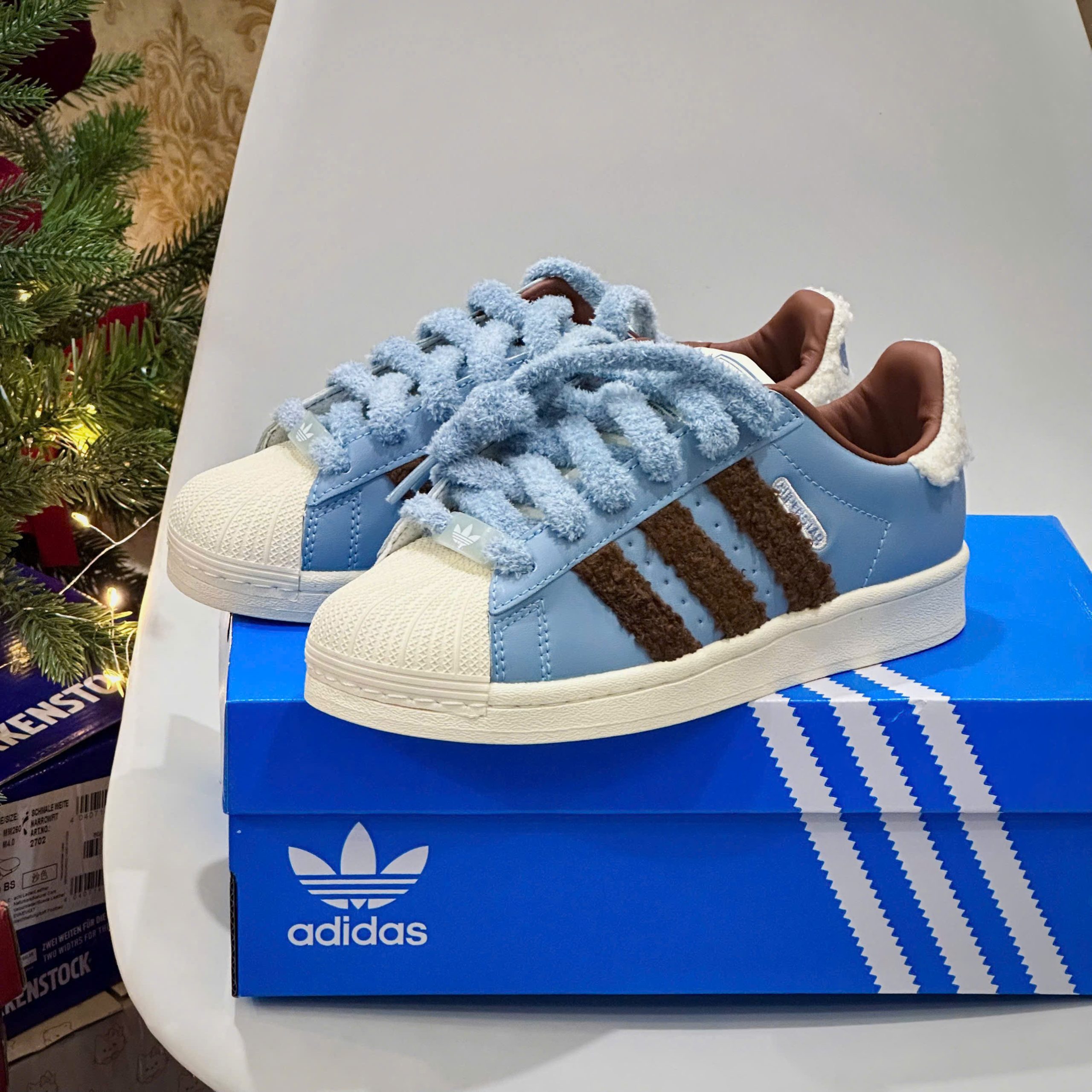 Giày Sneaker Adidas Superstar Ii Blue Brown Star Giày Sneaker Adidas Superstar II Blue Brown Star