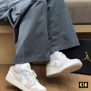 Giay Sneaker Air Jordan 1 Low Sail Silt Red Hydrogen Blue Giày Sneaker Air Jordan 1 Low Sail Silt Red Hydrogen Blue