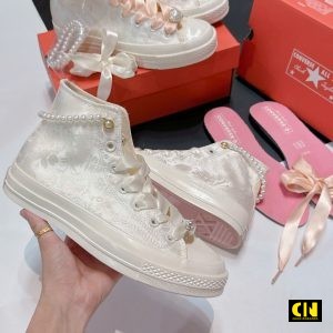 Giay Sneaker Converse 1970S Wedding Brocade Trang Giày Sneaker Converse 1970s Wedding Brocade Trắng