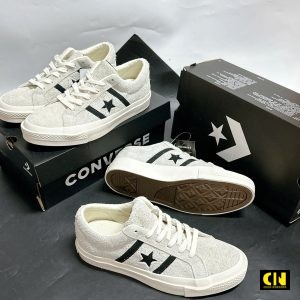 Giay Sneaker Converse One Star Academy Marfil Trang Kem Den Giày Sneaker Converse One Star Academy Marfil Trắng Kem Đen
