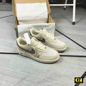 Giay Sneaker Nike Af1 Lv Louis Vuitton Nau Cao Cap Giày Sneaker Nike AF1 LV Louis Vuitton Nâu Cao Cấp