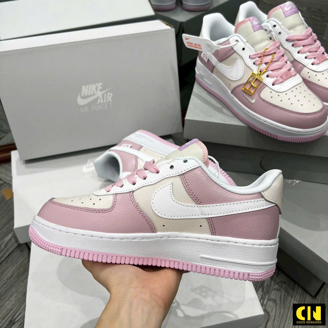 Giày Sneaker Nike Af1 Low Pink Foam Sail Fullbox Giày Sneaker Nike AF1 Low Pink Foam Sail Fullbox