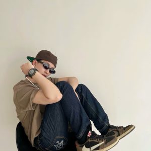 Giay Sneaker Nike Air Jordan 1 Low Travis Scott Nau Olive Den Giày Sneaker Nike Air Jordan 1 Low Travis Scott Nâu Olive Đen