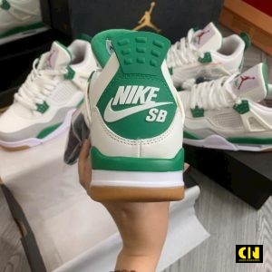 Giay Sneaker Nike Air Jordan 4 Pine Green Xam Giày Sneaker Nike Air Jordan 4 Pine Green Xám